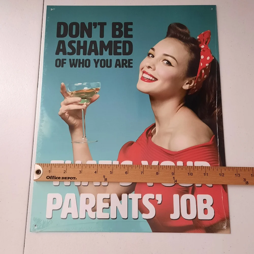 Funny Retro Wall Art Tin Sign